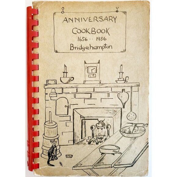 1956 Bridgehampton Anniversary Cookbook Long Island New York Illustrated E31 - Picture 2 of 8